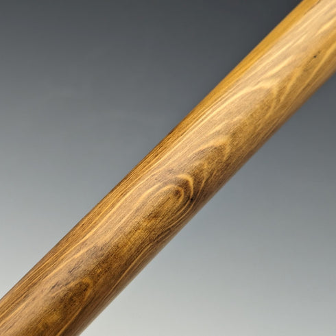 1926年 英国ヴィンテージ 紳士用ステッキ 純銀装飾 木目ブラウンシャフト 92.5cm